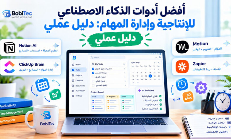 أفضل أدوات الذكاء الاصطناعي للإنتاجية وإدارة المهام