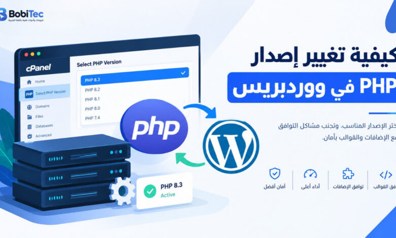 كيفية تغيير إصدار PHP في ووردبريس