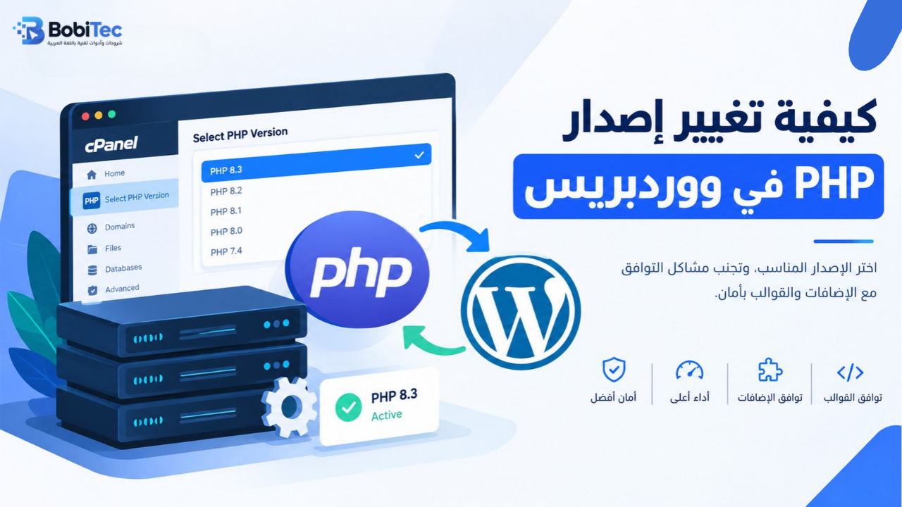 كيفية تغيير إصدار PHP في ووردبريس
